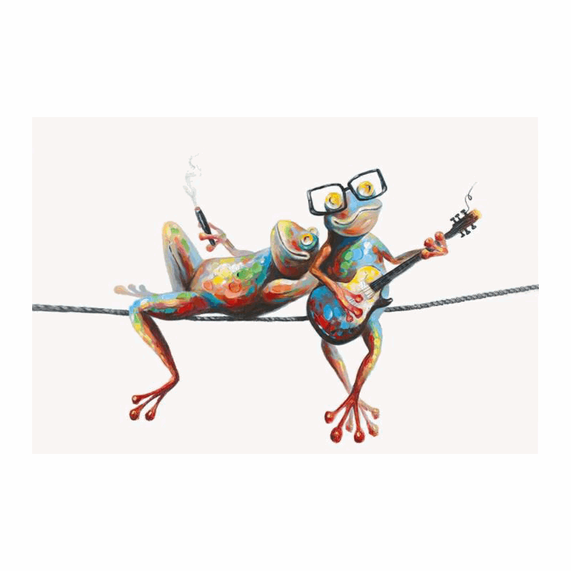 Galleria369-Frog Graffiti Art Abstract Animal Poster