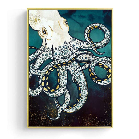 Galleria369- "Octopus Minimalist Decorative Canvas Painting"