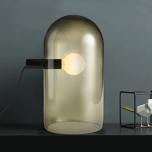 Glass Shade Table Lamp – Modern Design for Tables and Desks